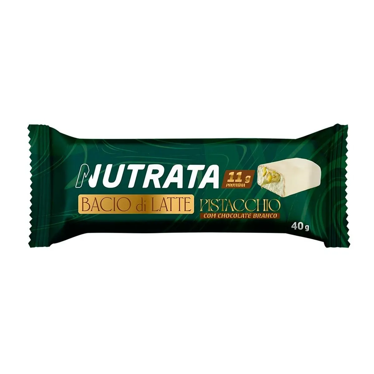 Barra De Proteína Bacio Di Latte 40g Pistache Nutrata
