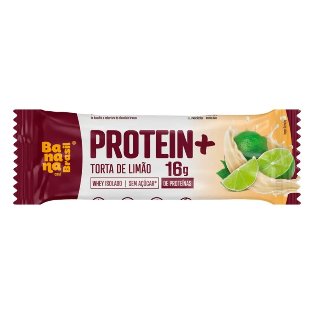 Barra De Proteína Banana Brasil Protein Mais Torta de Limão 50g