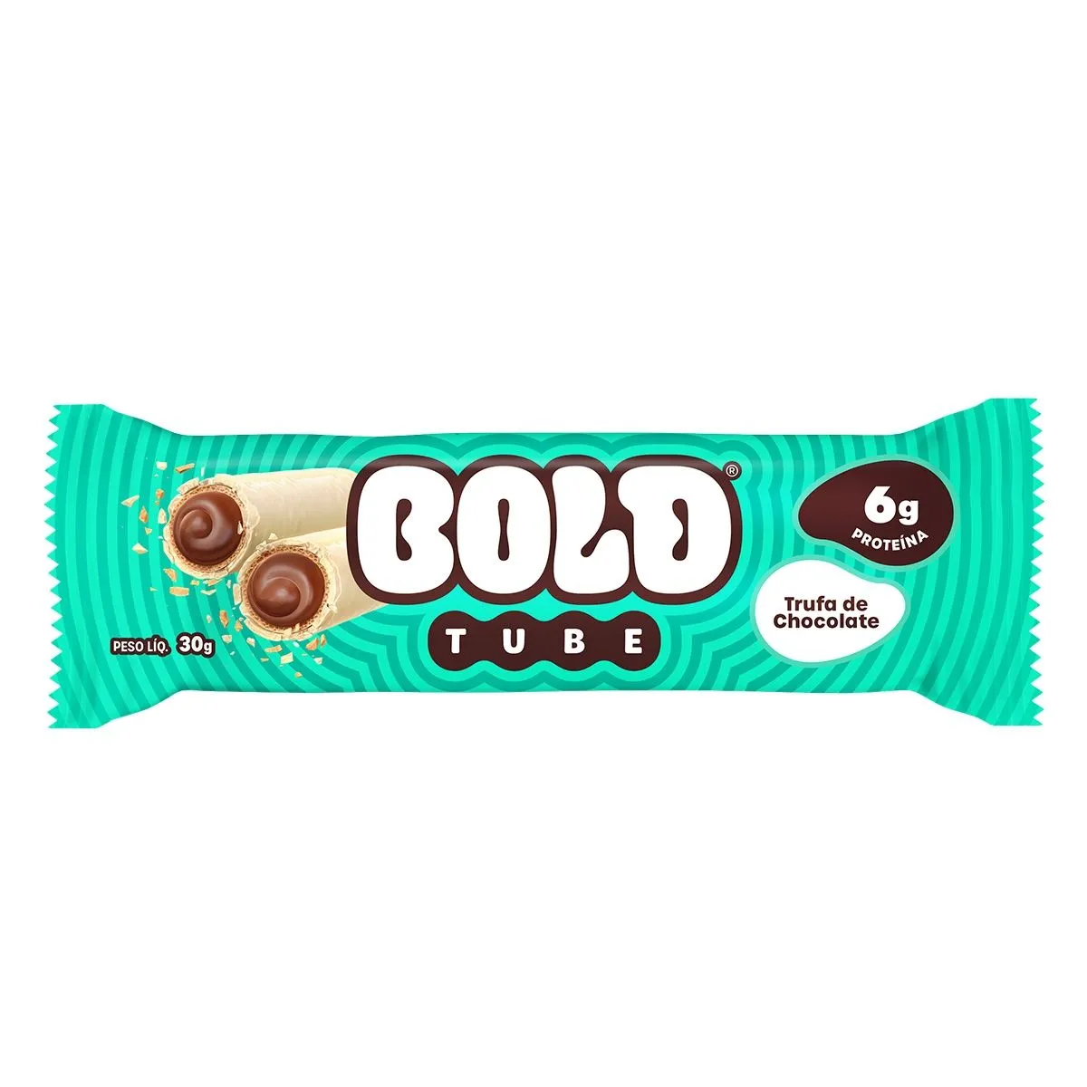 Barra De Proteína Bold Tube Sabor Trufa De Chocolate 30g Bold Snacks