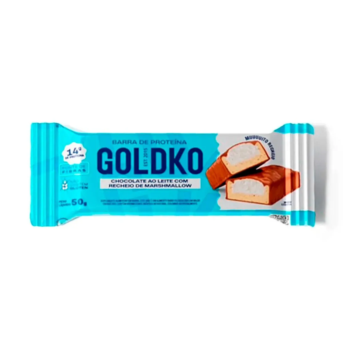 Barra de Proteína Goldko Chocolate ao Leite Com 50g