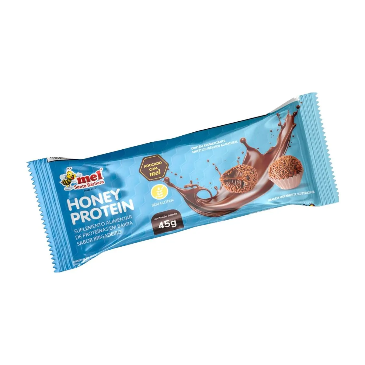 Barra Proteína 45g Brigadeiro Santa Bárbara