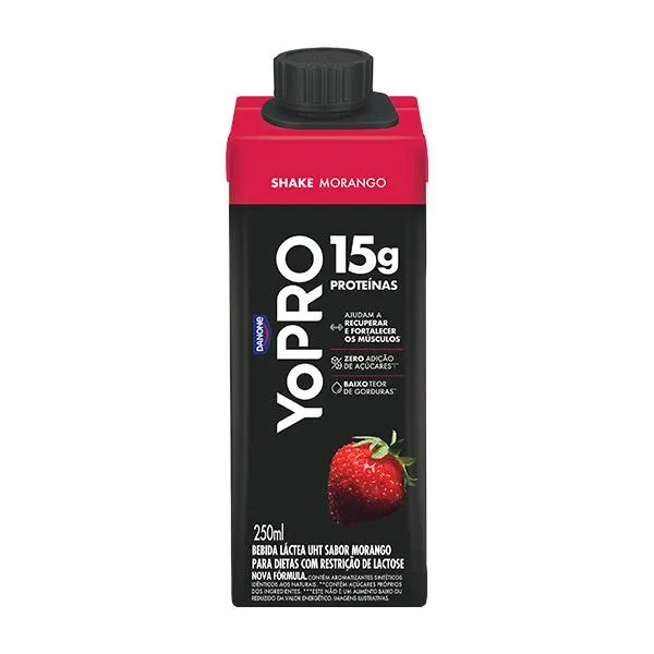 Bebida Láctea Yopro Morango 15g Proteína 250ml