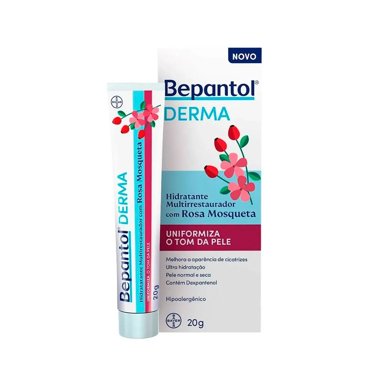 Bepantol Derma Hidratante Multirrestaurador Rosa Mosqueta 20g Bayer