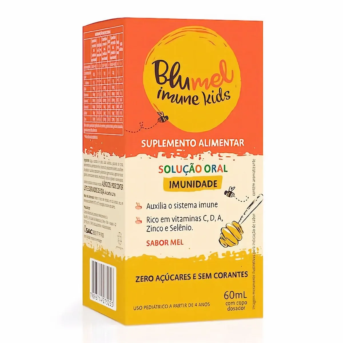 Bluemel Imune Kids Sabor Mel 60ml com Dosador Hypera