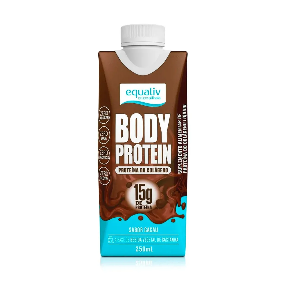 Body Protein Sabor Cacau Pronto Para Beber Com 250ml Equaliv