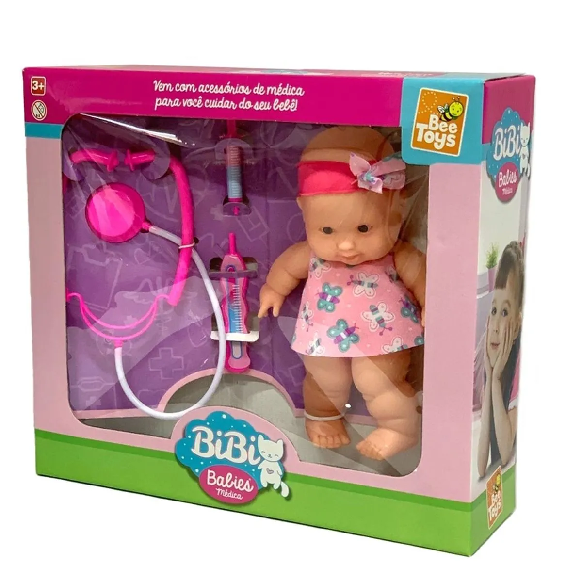 Boneca Bibi Médica Com Acessórios Bee Toys