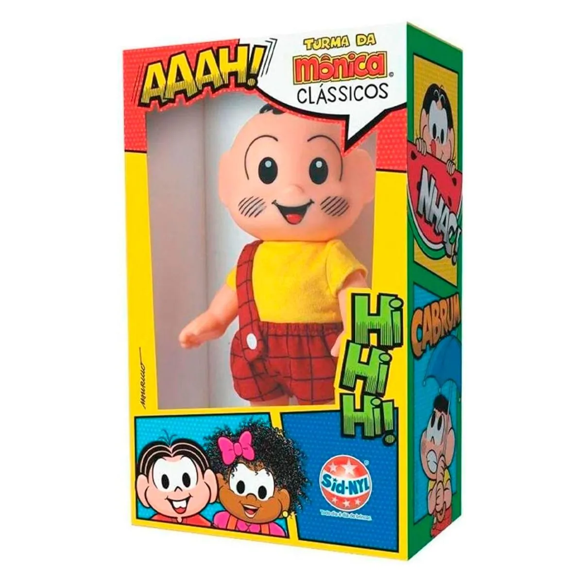 Boneco Cascão Classico 25cm Turma da Monica em Vinil Sid Nyl