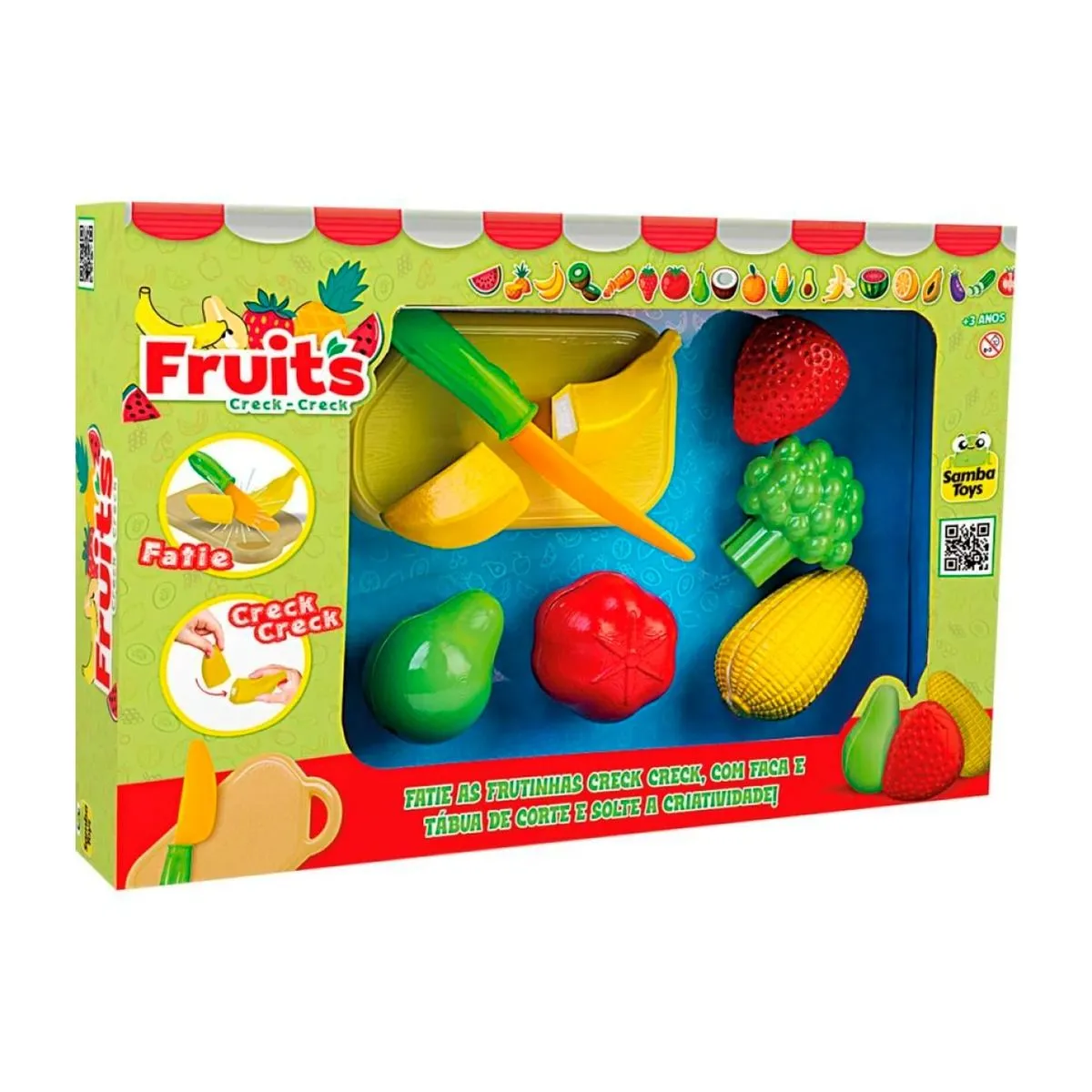 Brinquedo Kit Fruits Creck Creck Ref:533 Samba Toys