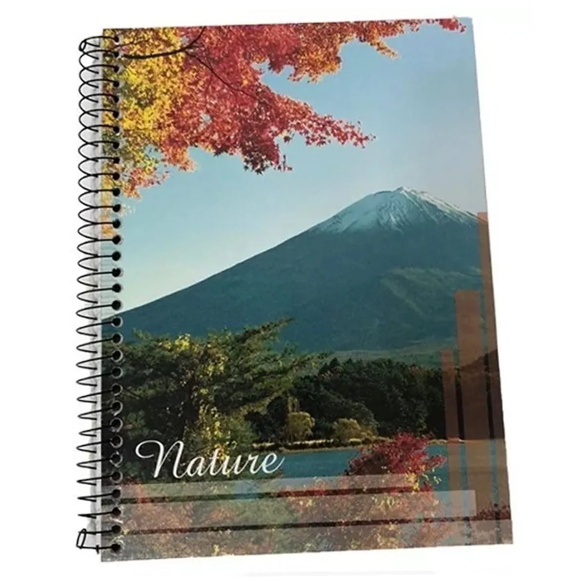 Caderno Nature Capa Dura Espiral 96 Folhas Máxima Cadernos