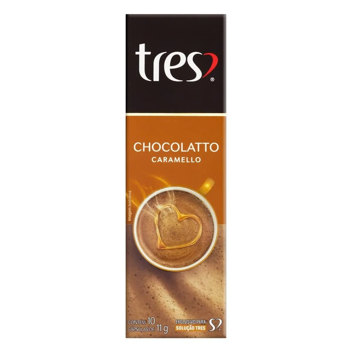 Cápsula Chocolatto Caramello Tres Com 10 Cápsulas 3 Corações