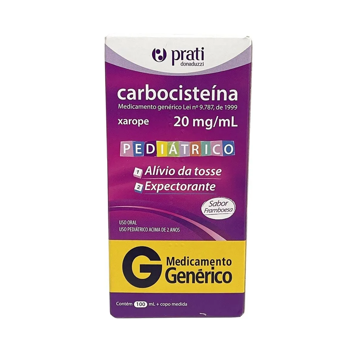 Carbocisteína Xarope Infantil Genérico Prati-Donaduzzi 100ml