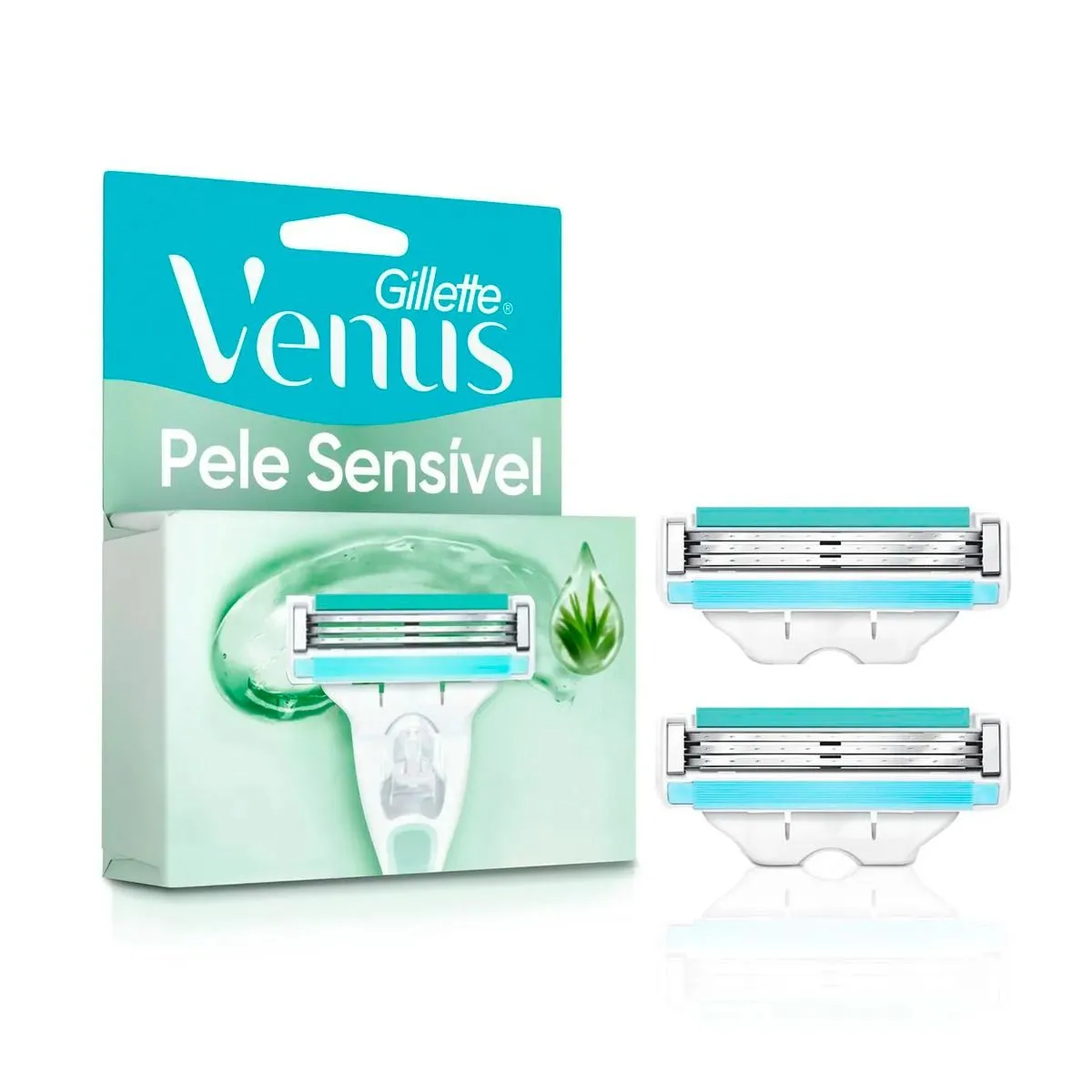 Carga Para Aparelho De Depilar Venus 2 Unidades Pele Sensível Gillette
