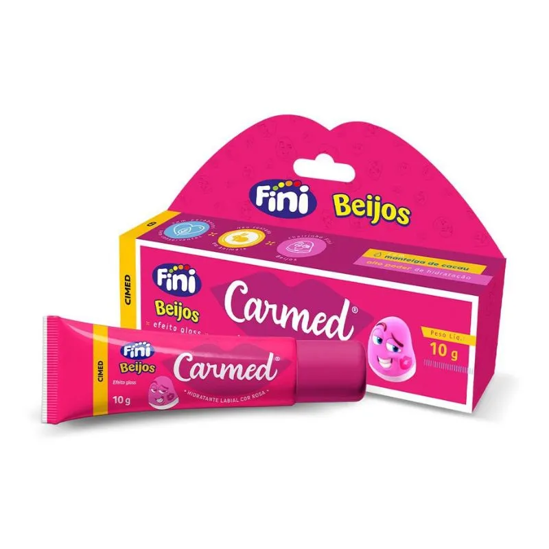 Carmed Fini Beijos Hidratante Labial com Cor 10g Cimed