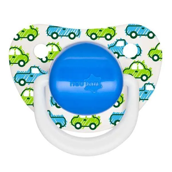Chupeta Neopan Ortodôntica Decorado de Silicone Azul Tamanho 2