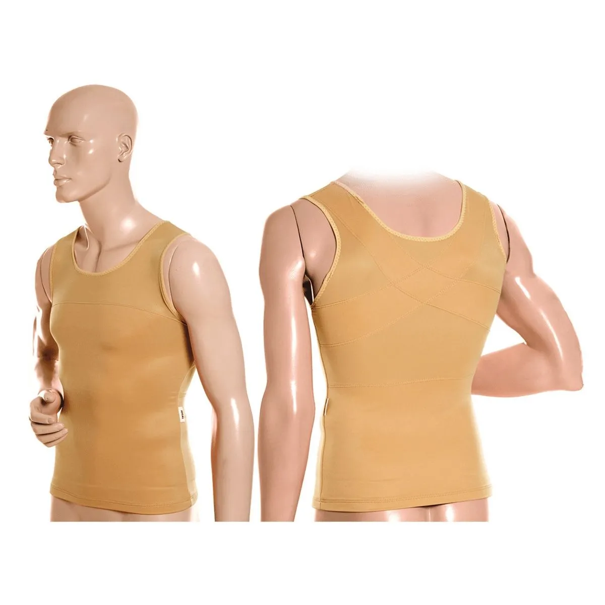 Cinta Modeladora e Postural Masculina Gg Branco Ideal