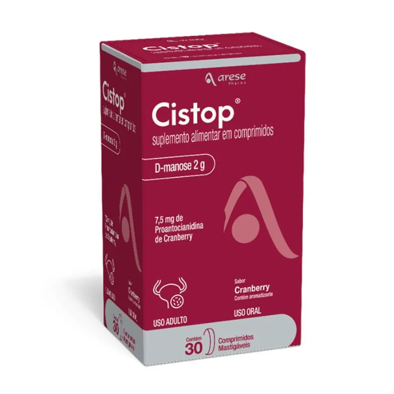 Cistop D-Manose 2g Sabor Cranberry 30 comprimidos Arese