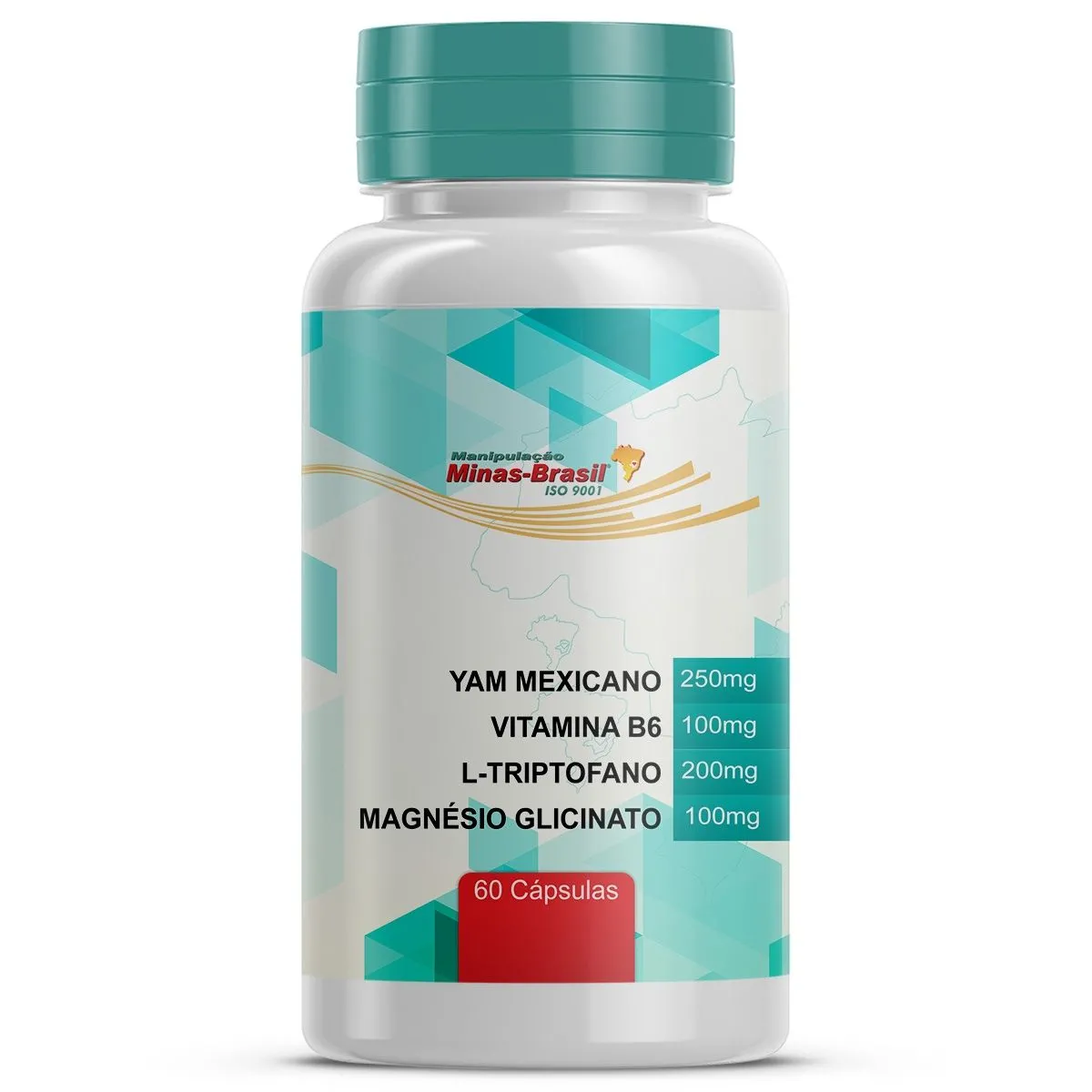 Complexo Para Fogachos Com Yam Mexicano e Associações – 60 Cápsulas