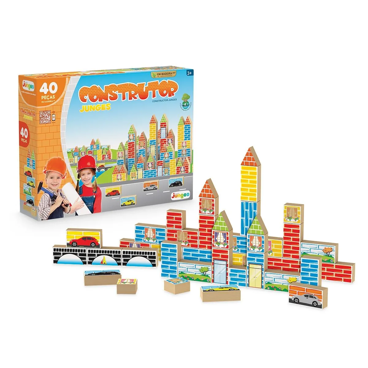 Construtor Junges Com 40 Peças Ref:710