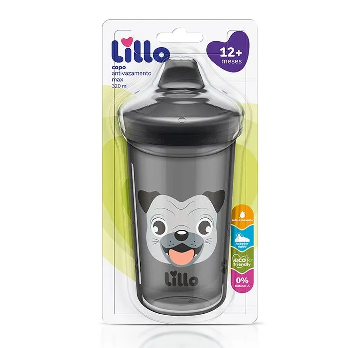 Copo Lillo 320ml Max Antivazamento Cachorro