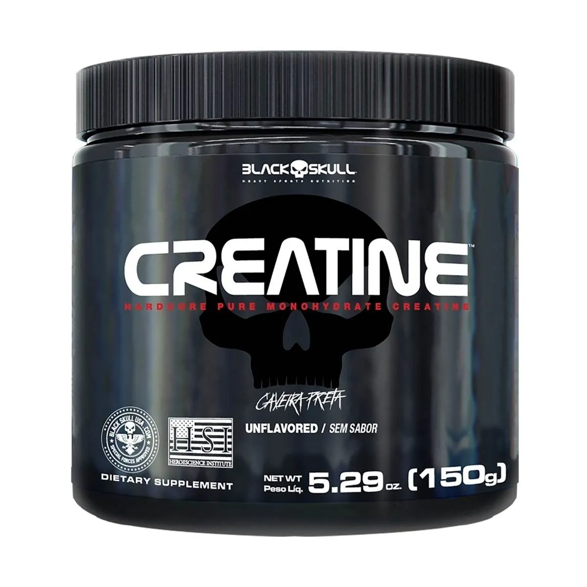 Creatina Creatine Sem Sabor 150G Black Skull