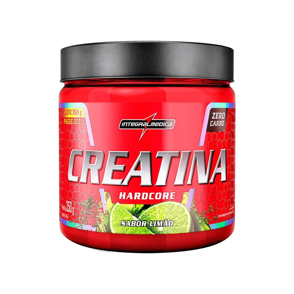 Creatina Integral Medica Hardcore Limão 350g