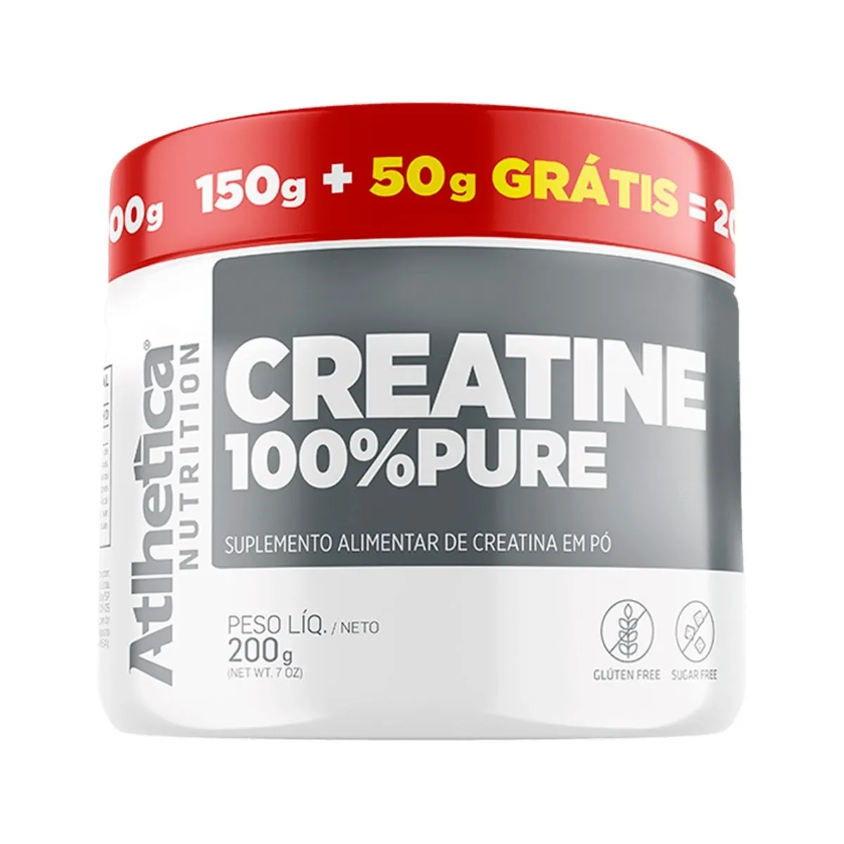 Creatine 100% Pure Natural 200g Atlhetica Nutrition