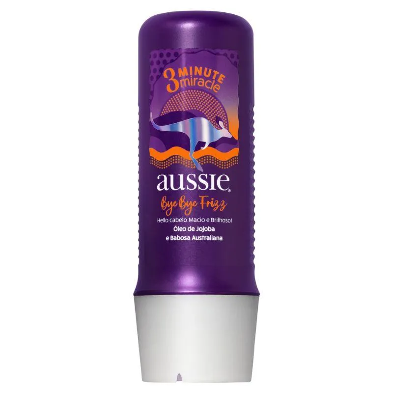 Creme de Tratamento Aussie 3 Minutos Bye Bye Frizz 236ml