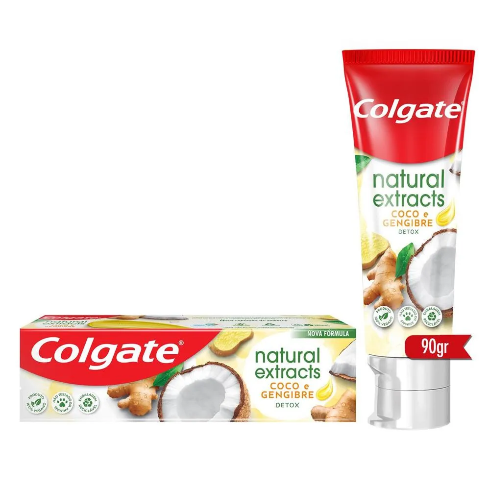 Creme Dental Colgate Extrato Natural Detox 90g