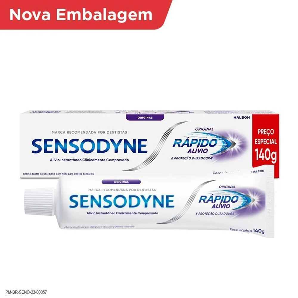 Creme Dental Sensodyne Rápido Alívio Original 140g