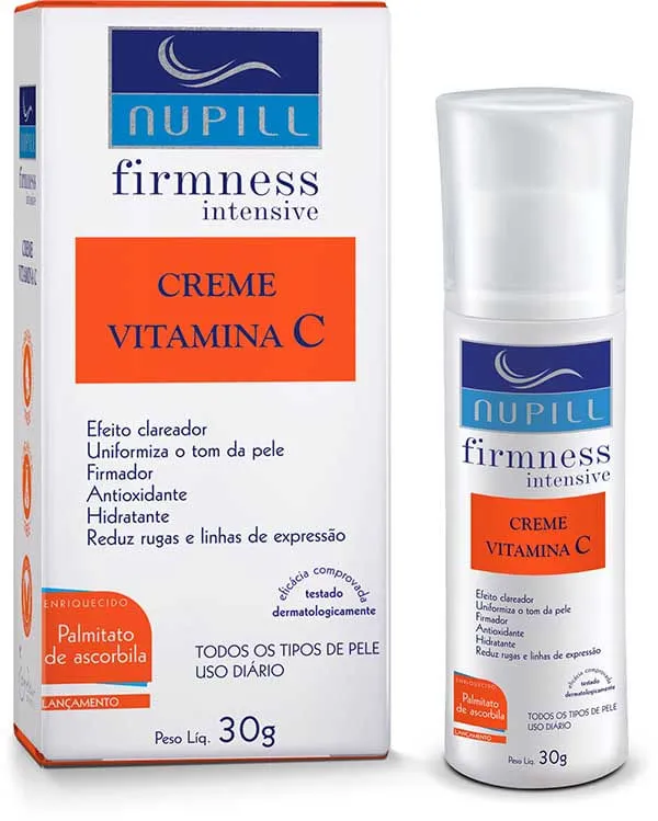 Creme Facial Clareador Nupill Firmness Intensive Vitamina C 30G