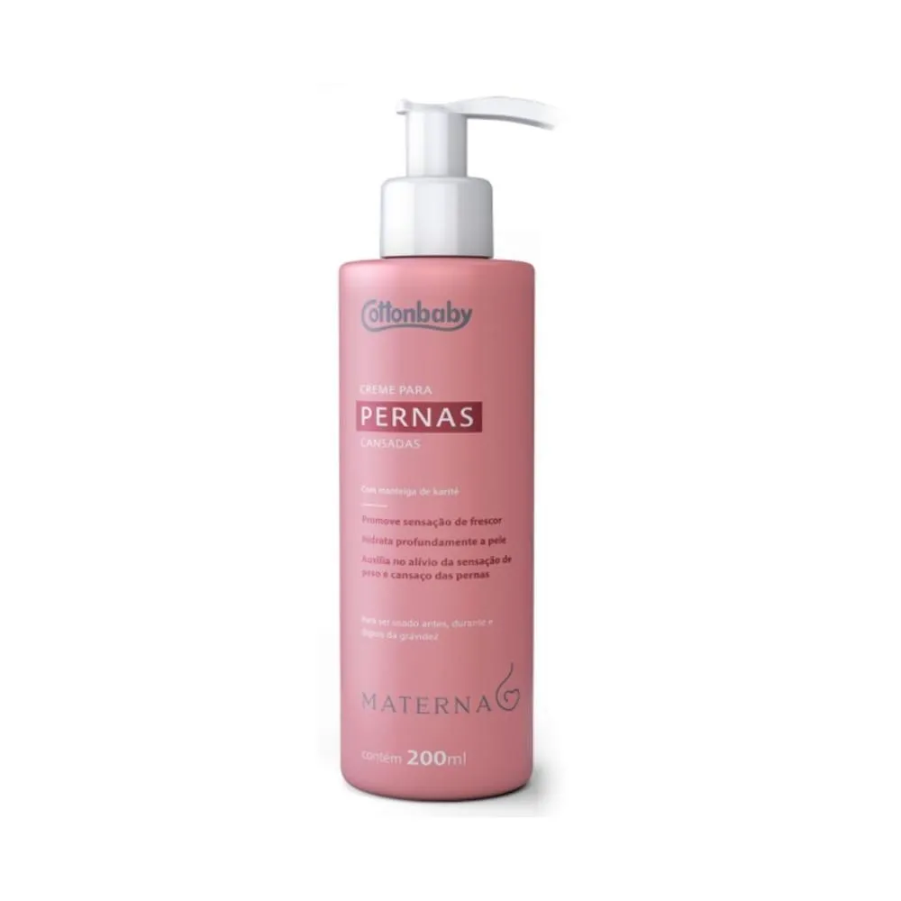 Creme Hidratante Corporal Cottonbaby Pernas 200ml