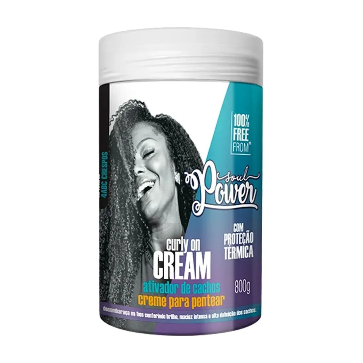 Creme Para Pentear Curly On Cream Ativador De Cachos Com 800g Soul Power