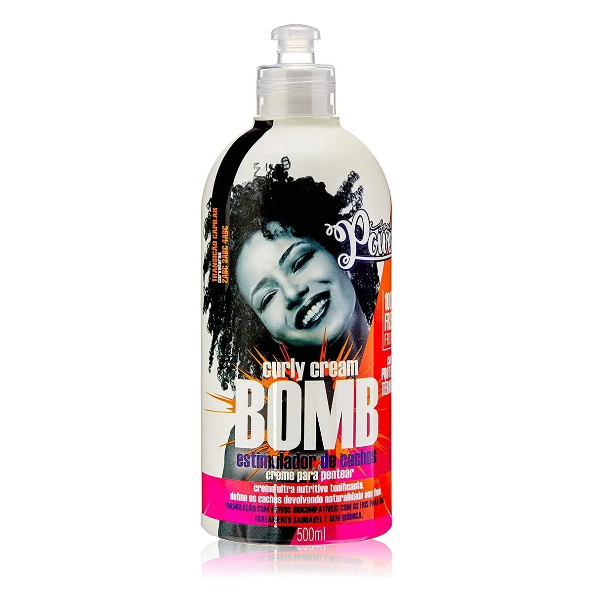 Creme Para Pentear Estimulador de Cachos Curly Cream Bomb 500ml Soul Power