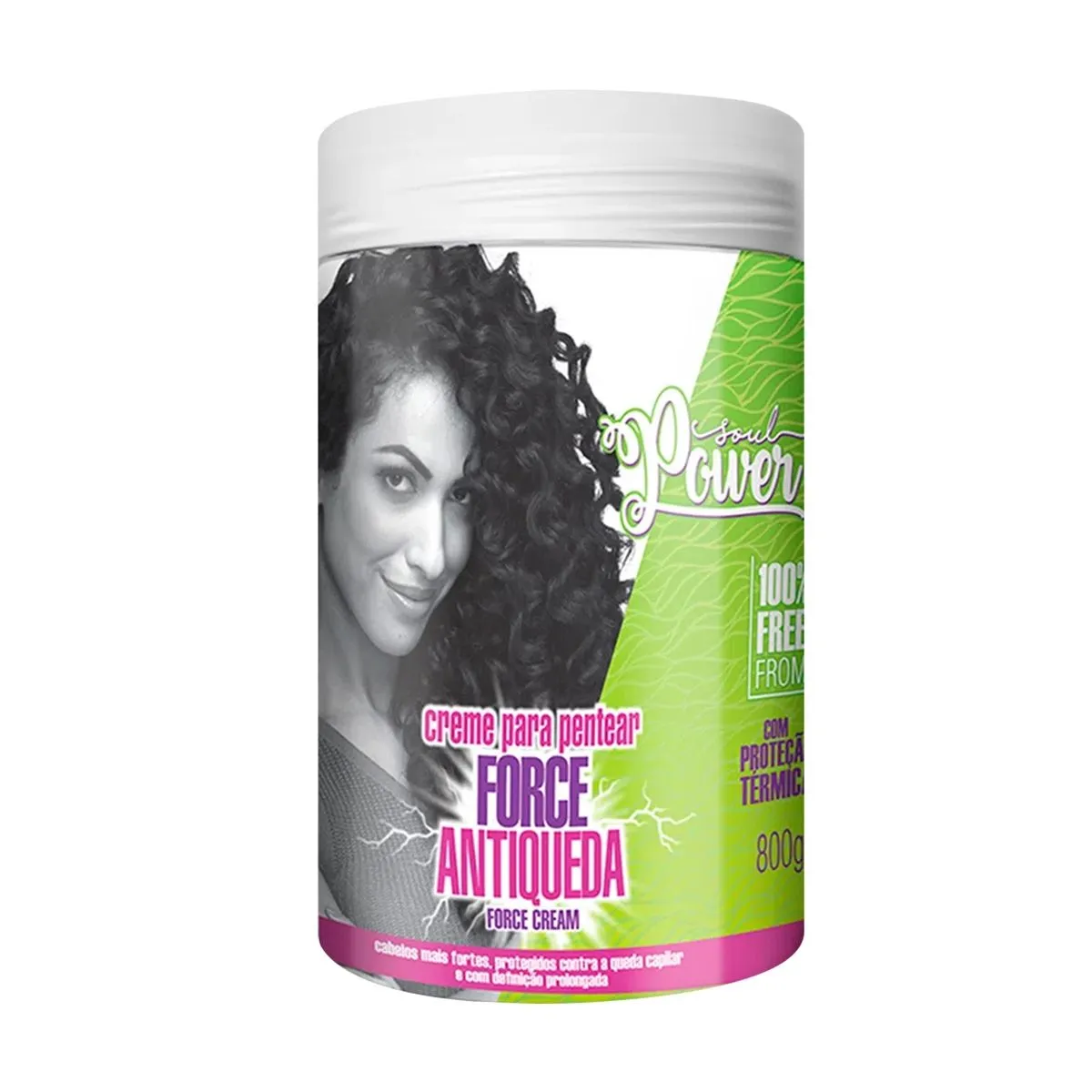 Creme Para Pentear Force Antiqueda 800g Soul Power
