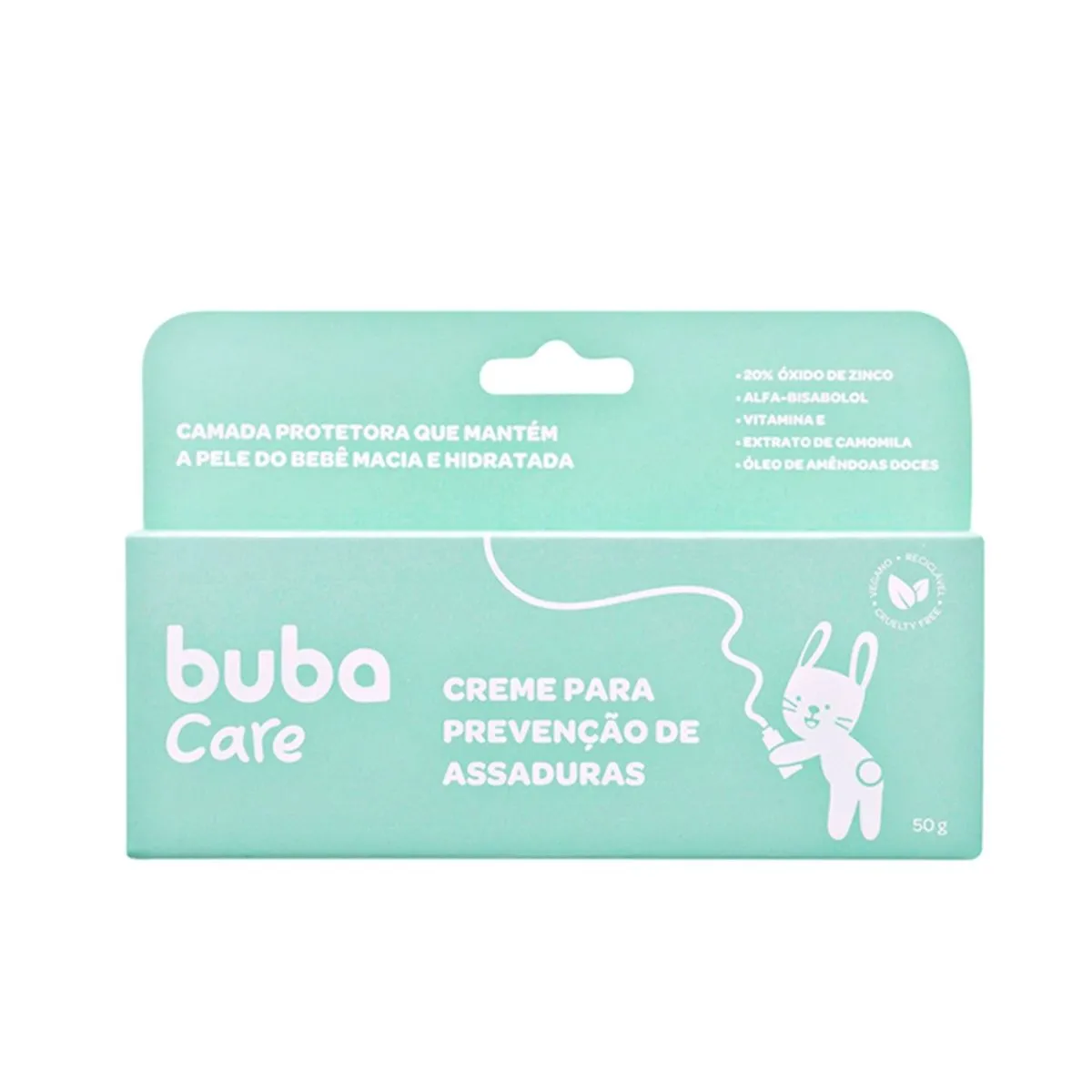Creme Para Prevenção De Assaduras Buba Care Com 50g