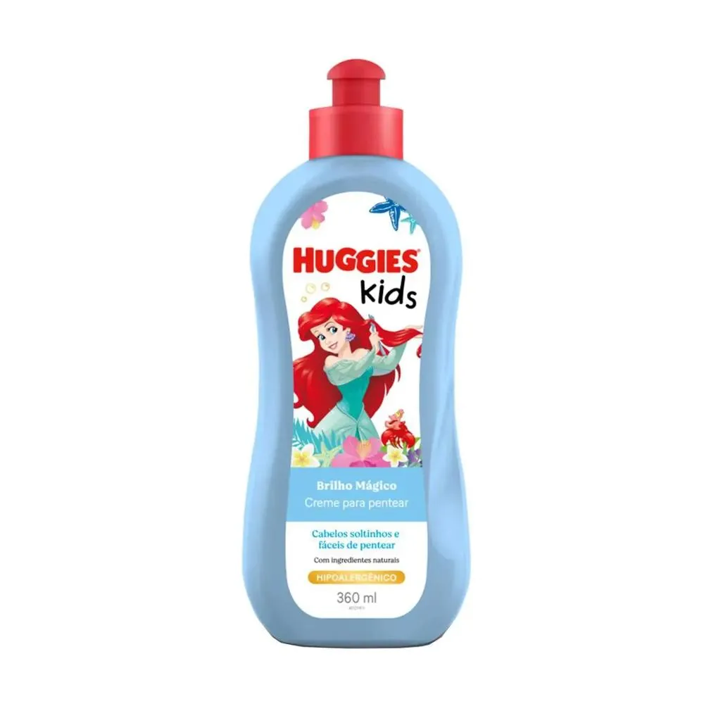 Creme Pentear Infantil Huggies Kids Hidratação e Brilho 360ml