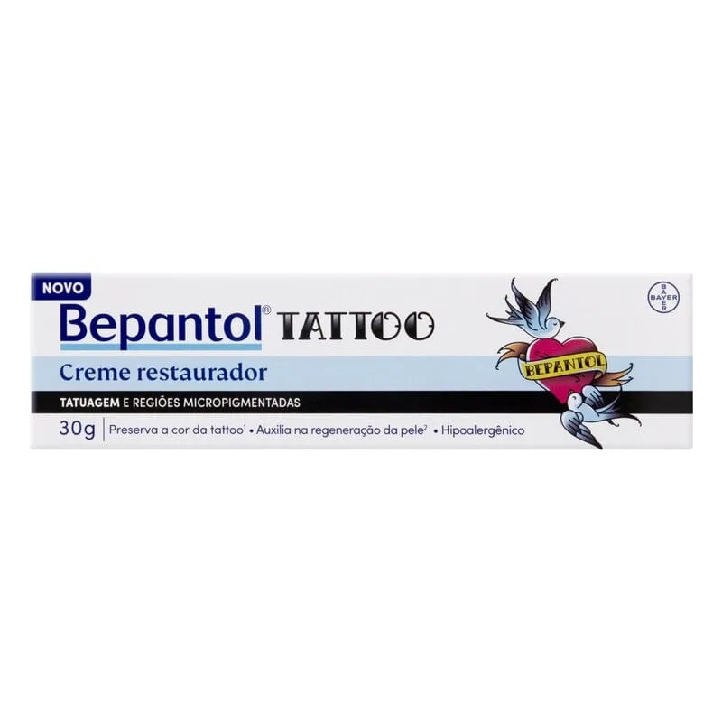 Creme Restaurador Pós-Tatuagem Bepantol Tattoo 30g Bayer
