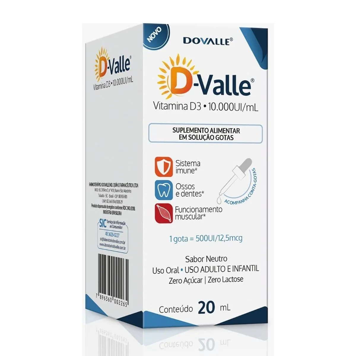 D-Valle Vitamina D3 10.000UI 20 ml Dovalle