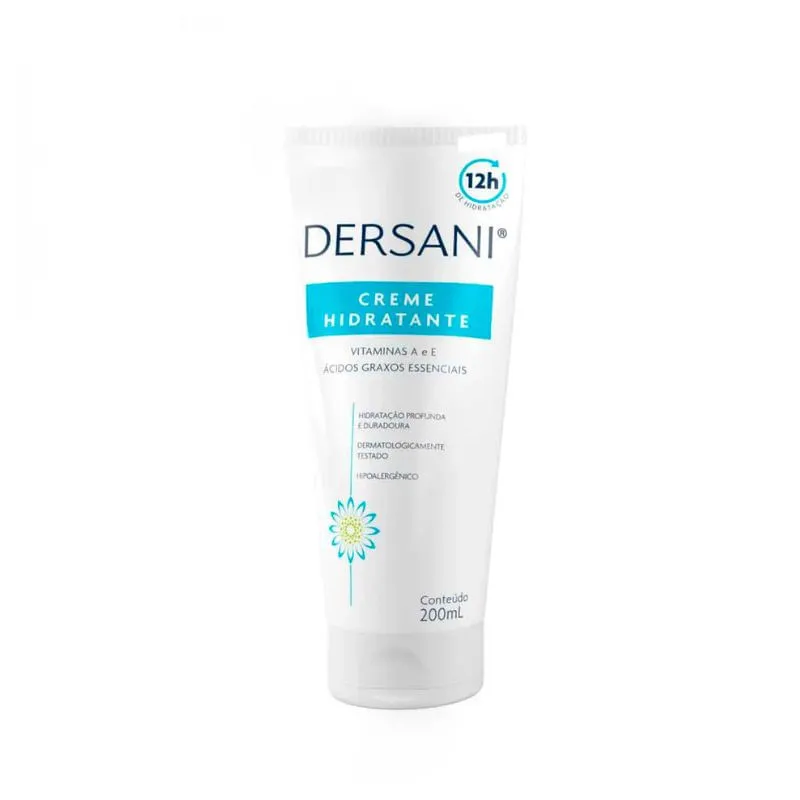Dersani Creme Hidratante com Vitaminas A e E 200ml Megalabs