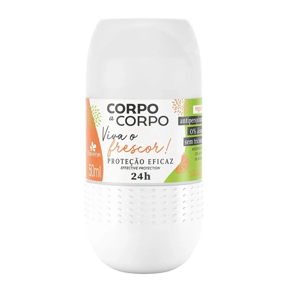 Desodorante Antiperspirante Roll On Viva O Frescor Corpo A Corpo Com 50Ml Davene