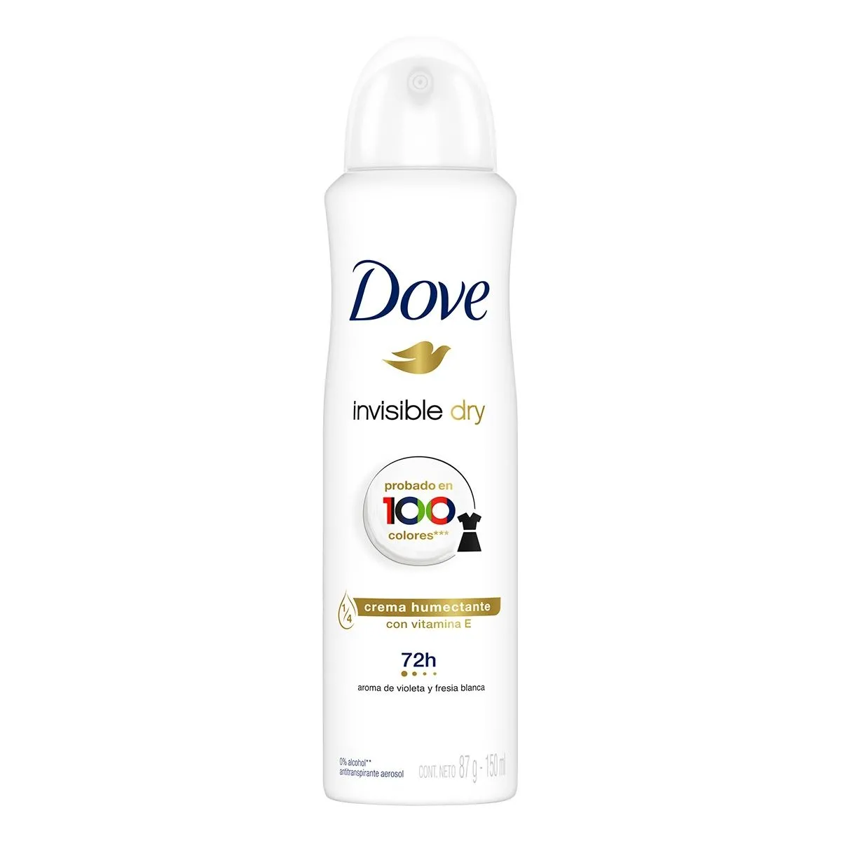 Desodorante Antitranspirante Aerosol Invisible Dry 250ml Dove
