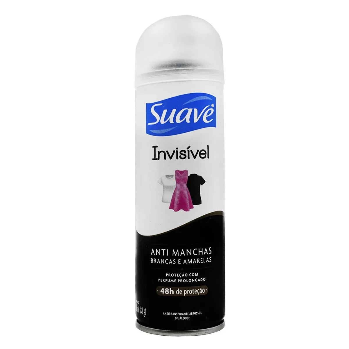 Desodorante Antitranspirante Aerosol Invisível 150Ml Suave