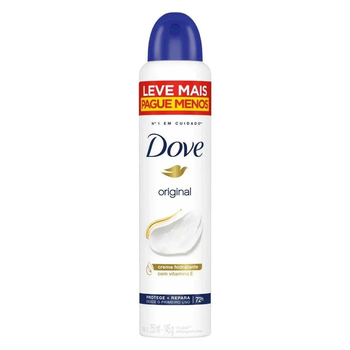 Desodorante Antitranspirante Aerosol Original 250ml Dove
