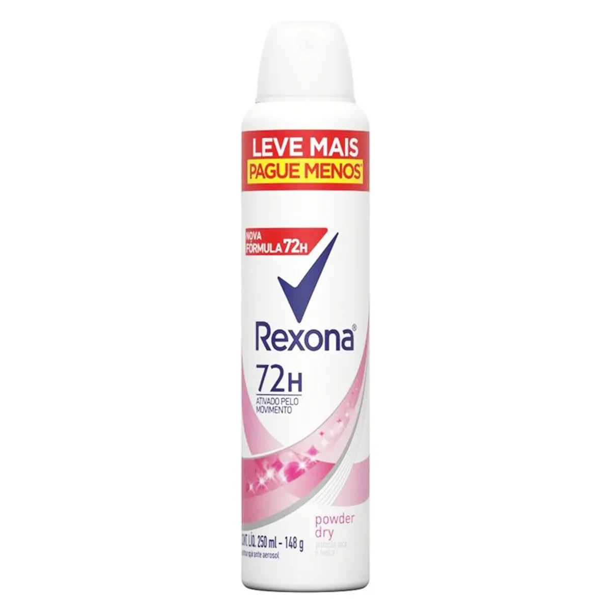 Desodorante Antitranspirante Aerosol Powder Dry 250ml Rexona