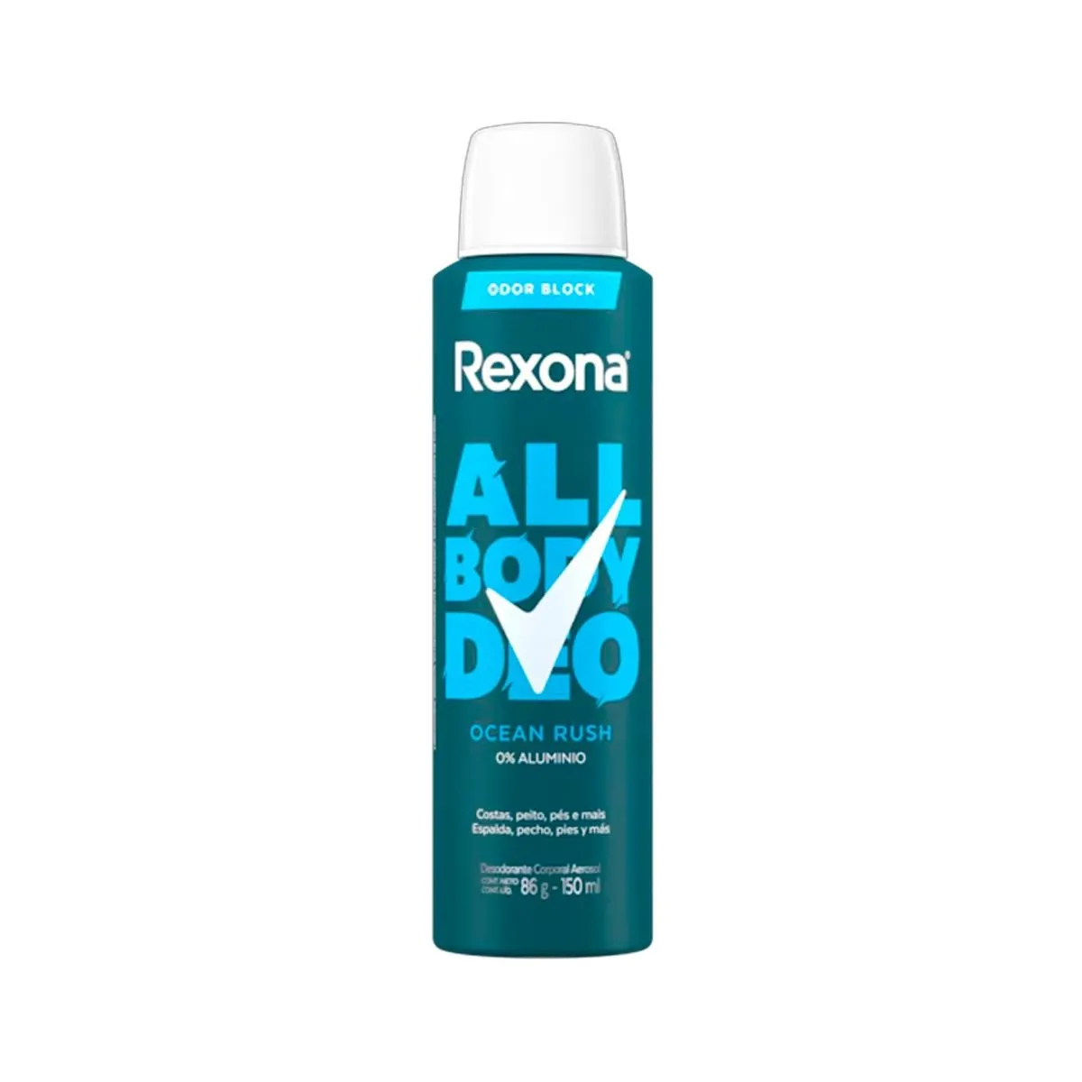 Desodorante Corporal Aerosol Rexona All Body Deo Men Ocean Rush 150ml
