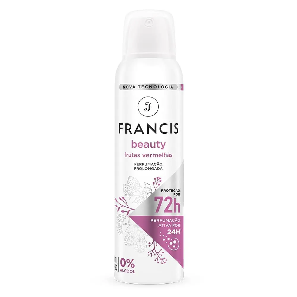Desodorante Francis Aerossol 150ml Clássico Vermelho Jasmim do Nilo