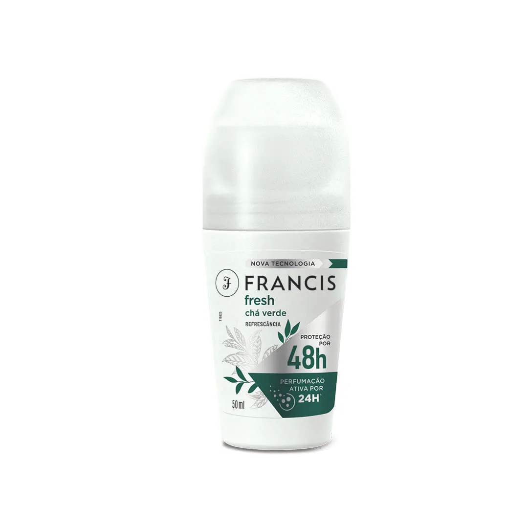 Desodorante Francis Roll-on 50ml Clássico Branco Macadâmia da Austrália