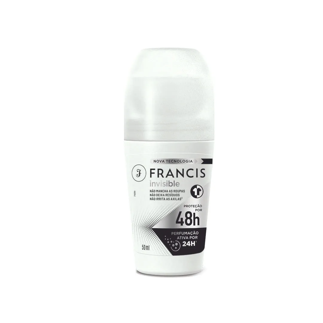 Desodorante Francis Roll-on 50ml Clássico Preto Rosa Negra da Turquia