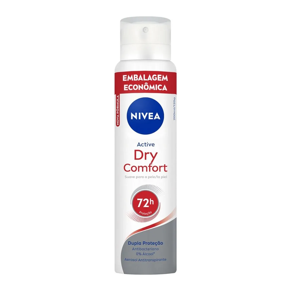 Desodorante Nivea Aerosol Dry Comfort Feminino Leve 200 Pague 150Ml Nivea