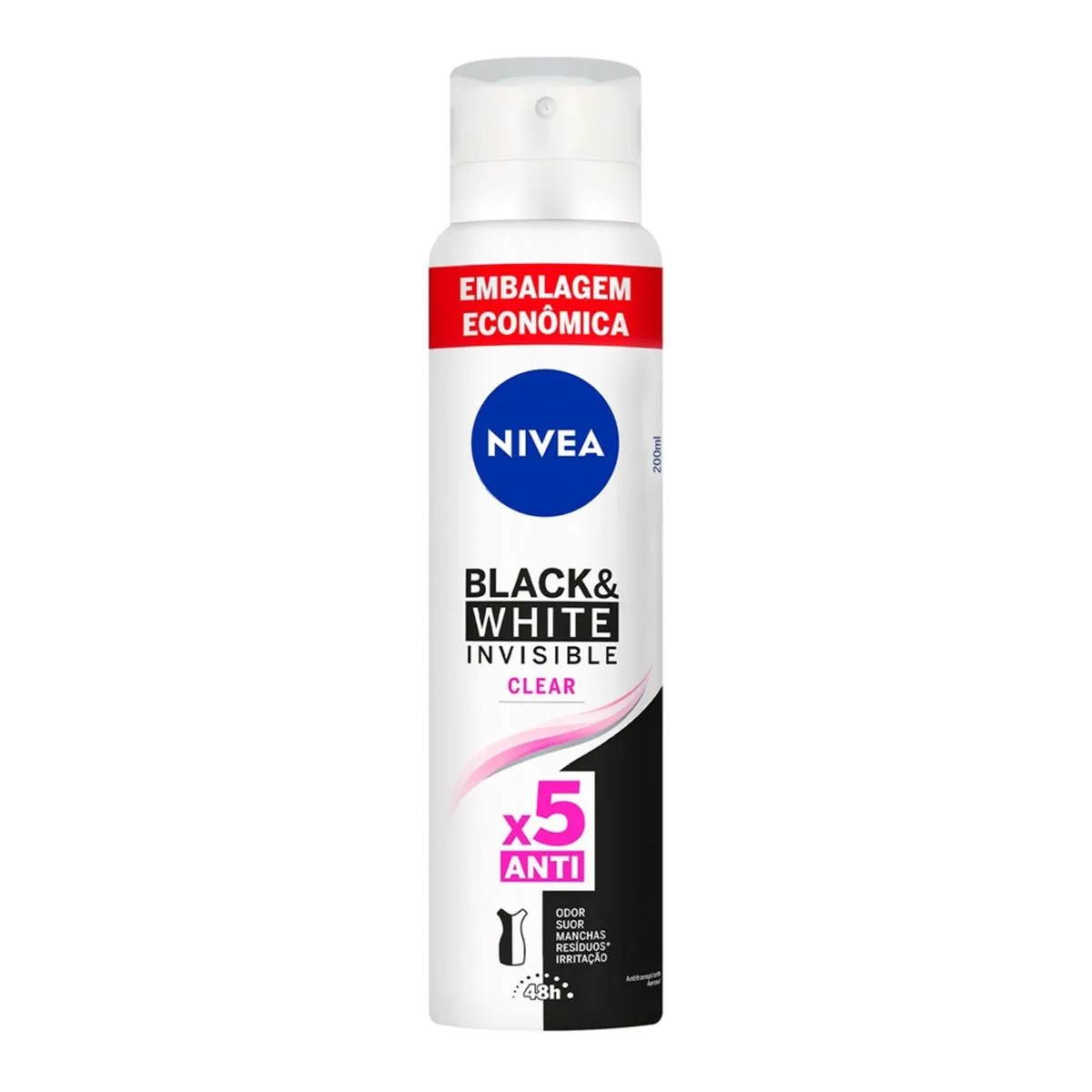 Desodorante Nivea Aerosol Invisible Feminino Leve 200 Pague 150 Ml